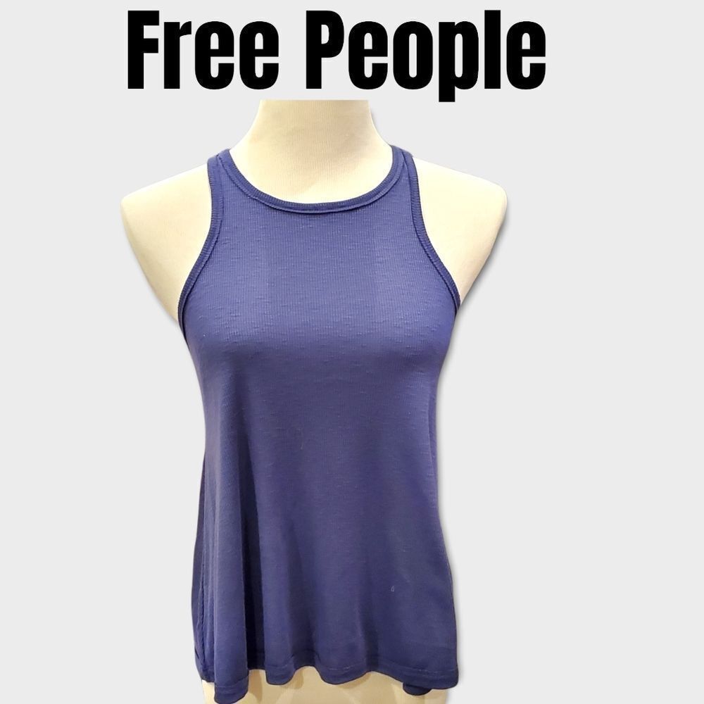 Free People ribbed high neck tank